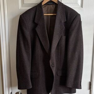 Men's Brown Houndstooth Blazer